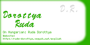 dorottya ruda business card